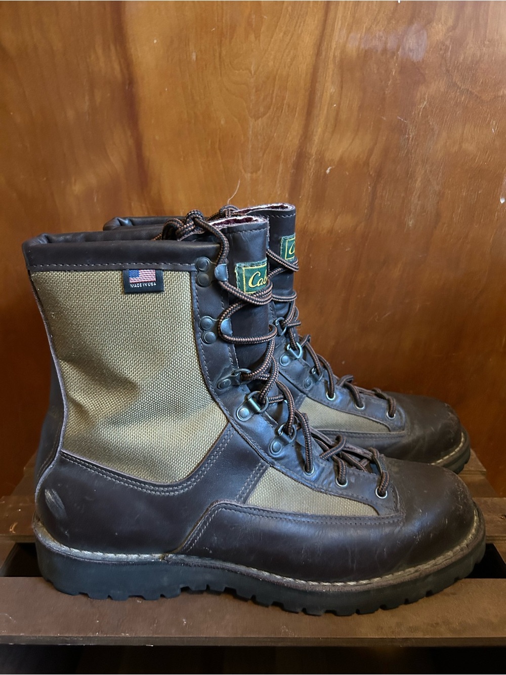 Danner X Cabela’s Men's Winter Lite Hunting Boots Lace-up Brown Tan, Size 13B